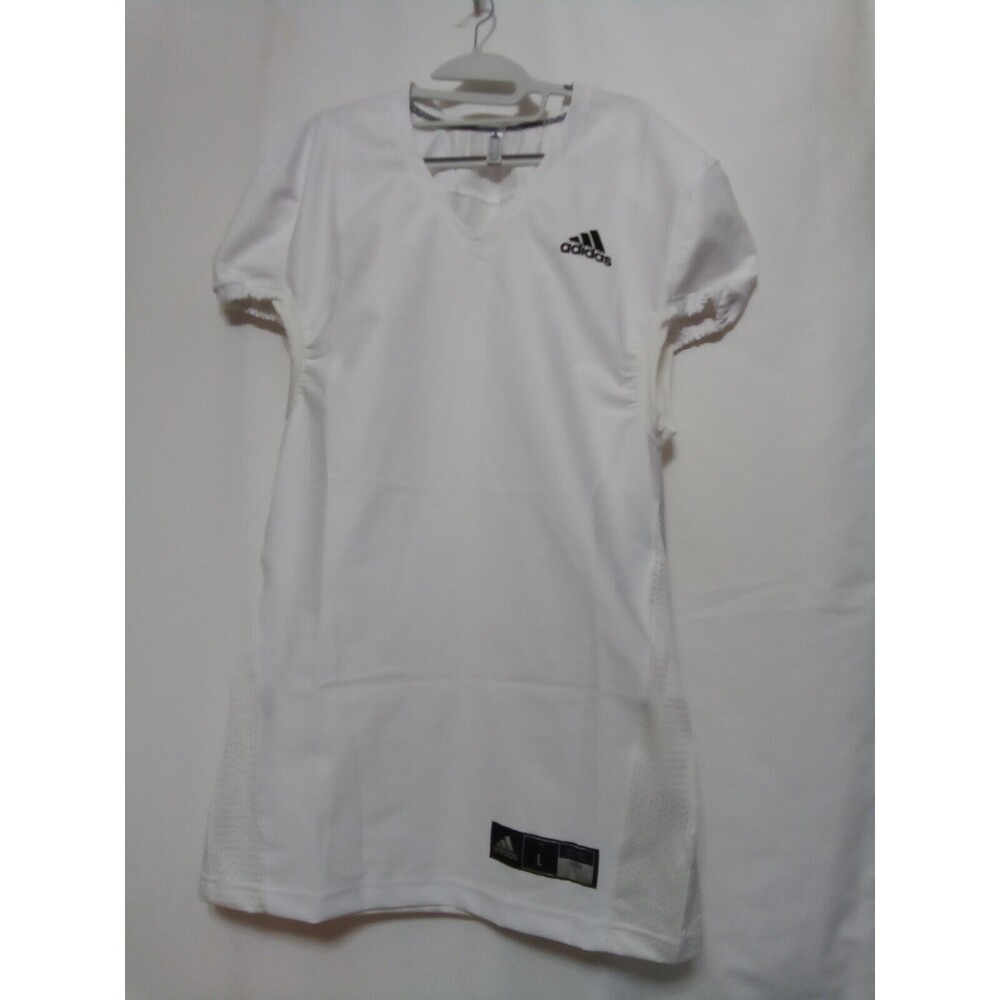 $95 Adidas Men’s Football Practice Jersey White Black L NWT New